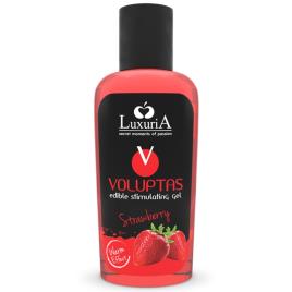 LUXURIA VOLUPTAS EFEITO DE AQUECIMENTO GEL ESTIMULANTE COMESTÍVEL - MORANGO 100 ML