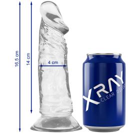 XRAY CLEAR DILDO REALISTA TRANSPARENTE 15.5CM X 3.5CM