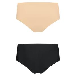 BYE BRA INVISIBLE HIGH BRIEF 2 PACK L