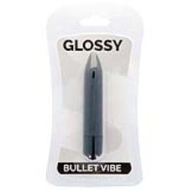 GLOSSY THIN VIBRADOR NEGRO