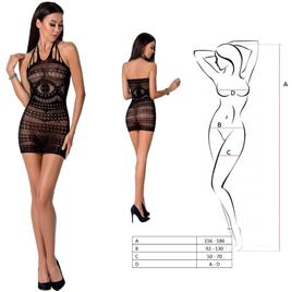 Vestido de Rede Sexy BS063 Passion Preto