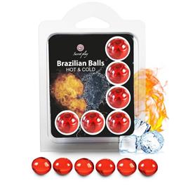 Lubrificante Bolas Brasileiras Efeito Quente E Frio 6 Bolas