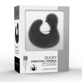 BLACK&SILVER DUCKYMANIA VIBRATOR BLACK