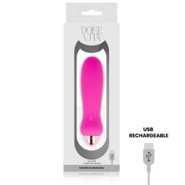 VIBRADOR RECARREGÁVEL DOLCE VITA CINCO PINK 7 VELOCIDADES