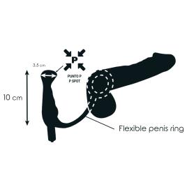VIBRADOR PROSTÁTICO NEGRO 10 CM