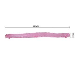 Dildo Baile Double Dong Rosa 44.5cm