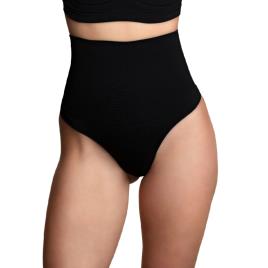 SEAMLESS CINTURA ALTA THONG MEDIUM CONTROL - BLACK S