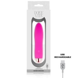 VIBRADOR RECARREGÁVEL DOLCE VITA QUATRO PINK 7 VELOCIDADES