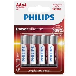 BATERIA ALCALINA DA PHILIPS POWER AA LR6 * 4