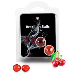 CONJUNTO DE CEREJA DE BOLAS DO BRASIL 2 BOLAS