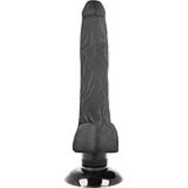 BASECOCK REALISTIC VIBRATOR 2-1 BLACK 18.5 CM