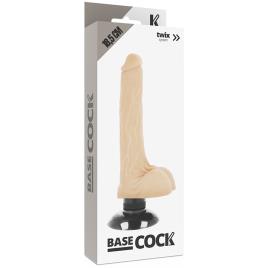 BASECOCK REALISTIC VIBRATOR 2-1 CARNE 18,5 CM