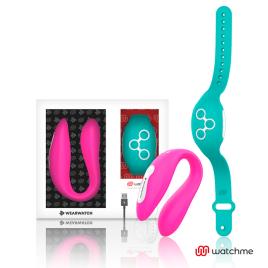 DUAL PLEASURE WIRELESS TECHNOLOGY WATCHME FUCHSIA / AQUAMARINE