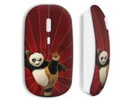 Rato Sem Fio Kung Fu Panda Vermelho MANIACASE