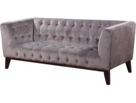 Sofá HABITAT ET JARDIN Vanessa  (189 x 82 x 75.5 cm - Cinzento Claro - Poliéster)