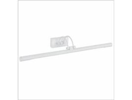 Aplique Led para Quadros e Espelhos 12W Tradicional Luz Quente 3000K Branco Fosco Articulado e Giratório. 65Cm PAPUQ