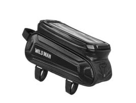 WILDMAN Bolsa Bicicleta 1L Janela de Exibição Tátil Impermeável Sx3 Preto