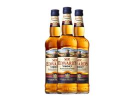 Whisky Blended BARDINET Sir Edward's Smoky (1 L - 3 Unidades)