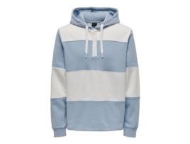 Sweatshirt de Homem 5715427361454 Algodão Azul (S)