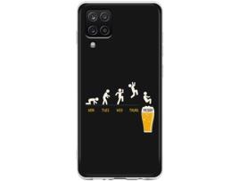 Capa THE CASES MARKET Beer Friday para Samsung Galaxy A12 Silicone (Preto)