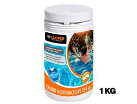 Cloro multifuncional em grânulos de 250gr - 1kg LLOFER