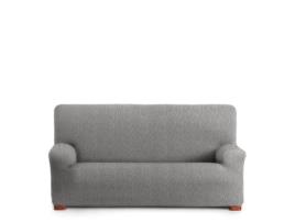 Capa para Sofá Bielástica Adaptável Roc 3 Lugares 180-260 Cm Cinza Claro VIPALIA