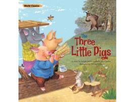 Livro The Three Little Pigs World Classics de Joseph Jacobs (Inglês)