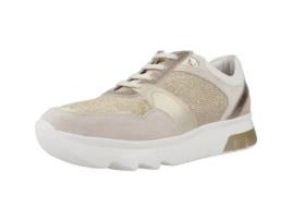 Sapatos de Mulher STONEFLY Cream Laminatedvelou Tecido Dourado (36)