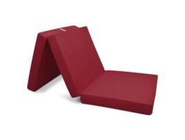Colchão Dobrável Campix 190X60X7Cm Vermelho Escuro BEAUTISSU
