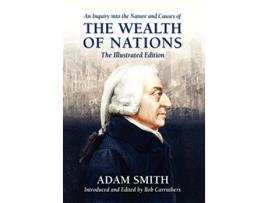 Livro Inquiry into the Nature and Causes of the Wealth of Nations de Adam Smith (Inglês - Capa Dura)