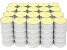 Velas Perfumadas para Chá Vela para Aquecedor de Chá Tealight Duração de 4 5 Horas Cheiro de Baunilha COM-FORT HOUSE