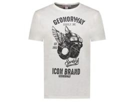 T-Shirt de Homem GEO NORWAY Algodão Branco (S)