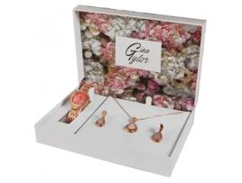 Conjunto Relógio + Joalharia GINA TAYLOR