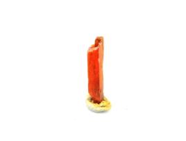 Crocoite Pedra Natural Da Austrália Mina Adelaide Cristal Raro e Colorido 1,19 Ct Certificado de Autenticidade Incluído 11X2X1Mm