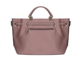 GALLANTRY Bolsa de Ombro em Couro Sintético Granulado Rosa Antigo