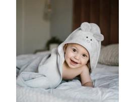 Toalha de Bambu com Capuz 100X100Cm BABY ONO Cinza