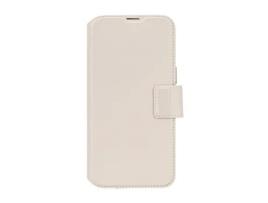 Capa Fólio Magsafe Concha Amovível para iPhone 16 Plus DECODED com Porta-Cartões Bege