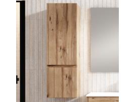 Móveis Auxiliares de Banheiro Mod. Sirex 35X27 Cm Acabamento Matte Light Teak para Pendurar KIBATH