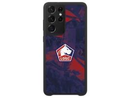 Capa Ultra Oficial Lille Fc para Samsung Galaxy S22 Ultra PHONECASES3D Pele Sintética