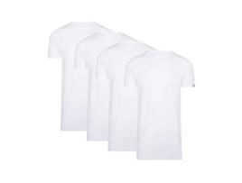 Conjunto de T-Shirts de Homem CAPPUCCINO ITALIA Katoen Branco - 4pcs (L)