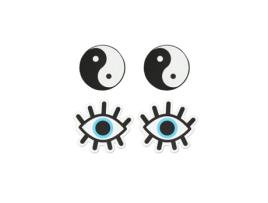 Tetinas PEEKABOO Ying Yang Multicolor Tamanho único