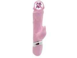 Masturbador Feminino Silicone Simulação de Coelho Dildo Vibrador FPSP