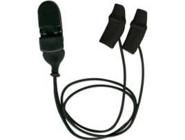 EAR GEAR Mini Curvo Preto com Fio Aparelhos Auditivos Contra Umidade e Vento