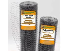 80 M Rede Hexagonal para Galinheiro Fio para Coelhos Rede para Coelhos Fio para Lebres 100 Cm 25 Mm AQUAGART