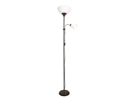 Candeeiro de Pé Varese com Braço de Leitura 11Xe27 Alt.178Xd.28Cm Castanho FERRIMEX