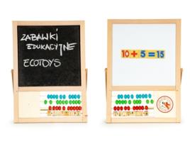 Quadro Magnético Educativo com Números e Ábaco ECOTOYS
