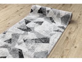 Passadeira DYWANY LUSZCZOW Moderno Tuls Geométrico Cinzento (100x680cm)