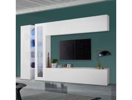 Armário Móvel de Tv Sala de Estar Branco Moderno Elegante Joy Duet WEB FURNITURE