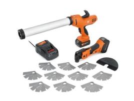 FEIN Akp 18-600 As Amm 700 1.7 Q As Pistola de Silicone a Bateria e Multimaster a Bateria Conjunto Top para a Higienização de Juntas Akp 18-600 As