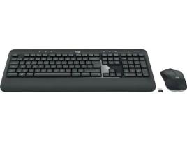 Teclado LOGITECH MK540 Advanced (Wireless - Idioma Árabe - Preto)